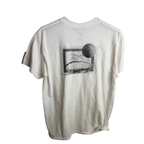 Reebok Men's Game Win Logo Graphic T-Shirt - White Size L - Picture 6 of 7